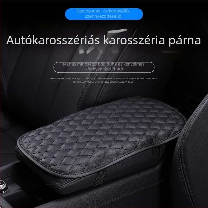 PU bőrből készült központi kartámasz fedél – univerzális, csúszásmentes párna
