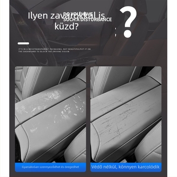 Bőr központi kartámasz párna BYD Xia-hoz, tárolózsebbel és védő burkolattal