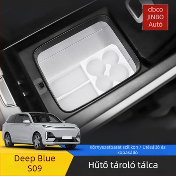 Szilikonból készült tárolótálca a Changan Deep Blue S09 karfa rekeszéhez és pohártartóhoz