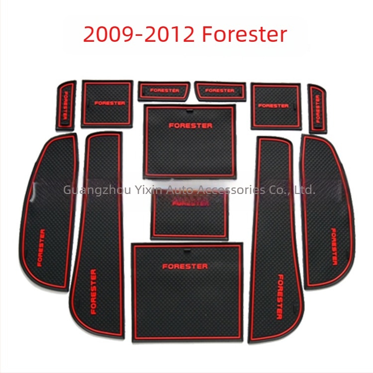 Autó belső szőnyegek Subaru Forester 2009-2012, PVC anyag, Screen Bee márka, nyomtatott logó, Guangzhou eredetű