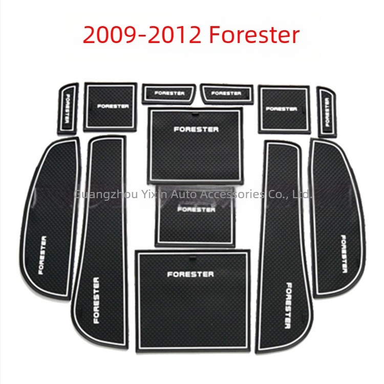 Autó belső szőnyegek Subaru Forester 2009-2012, PVC anyag, Screen Bee márka, nyomtatott logó, Guangzhou eredetű