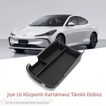 Zhiji L6 középkonzol tároló doboz — ABS+PVC, vízálló, testreszabható, logónyomtatás elérhető