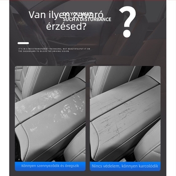 Trumpchi GS4 Plus – Központi konzol kartámasz magasságot növelő párna, tároló zsebbel, védőfedél (Anyag: bőr; Modell: Trumpchi GS4; Eredet: Guangzhou; Testreszabás: Igen)