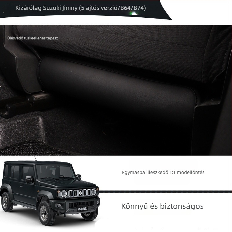 Bőr Kick Pad a 2023+ Suzuki Jimny Nomade-hoz - első ülés hátsó védő