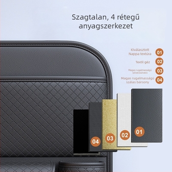 Autóülés hátsó tároló táska — bőr, vízálló, testre szabható, logónyomtatás elérhető