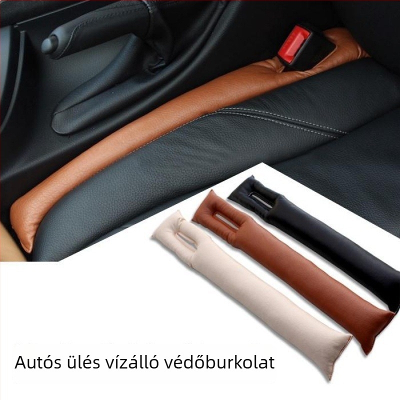 Autóülés közötti rés kitöltő csík, pamut anyag, teleszkópos rögzítés, a hátsó üléshez, termékkód Gap strip a1840, nyomásálló