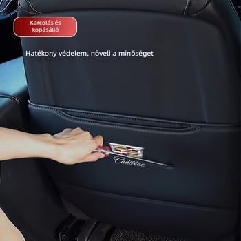Ülésvédő körbefogó a Cadillac XT4/XT5/XT6/CT4/CT5/CT6-hoz — egész éves használat, mikroszálas bőr, töltőanyagként szivacs, egyszínű dizájn