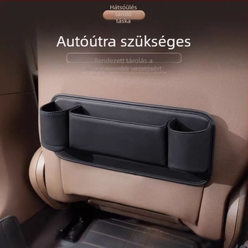 Bőr autóülés hátsó tároló szervező - univerzális akasztós tároló doboz, nyomásálló
