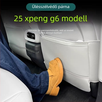 Bőr ülésvédő anti-ütés párna G6/G9-hez, mindennapi használatra, hátsó sor védelem, légkivezető karcmentes matrica