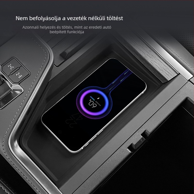 Noble Rudder középkonzol szilikon vezeték nélküli töltőpad Lexus GX550hhoz – porvédő belső dekoráció