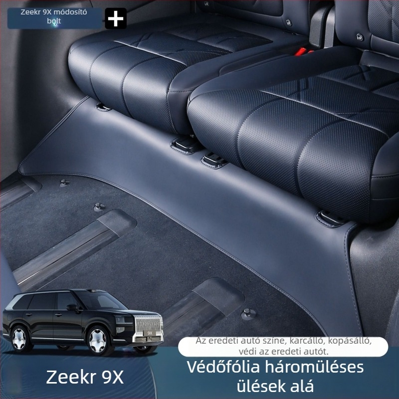 Zeekr 9X három soros ülései alatti bőr védőpárna – belső tér védelme, karcolás és lábütés elleni védelem