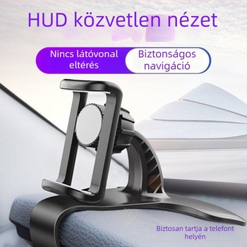 Autó műszerfalra való telefontartó, univerzális, snap-on rögzítés