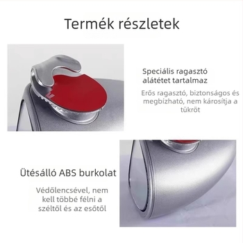 Autó hátsó nézet tükre 360°-os tükrözéssel, HD széles látószögű, kettős nézet