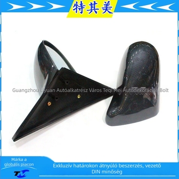 Spoon módosított hátsó tükör Honda Civichez (1992–1995 EG és 1996–2000 EK), fekete szénszálas textúra