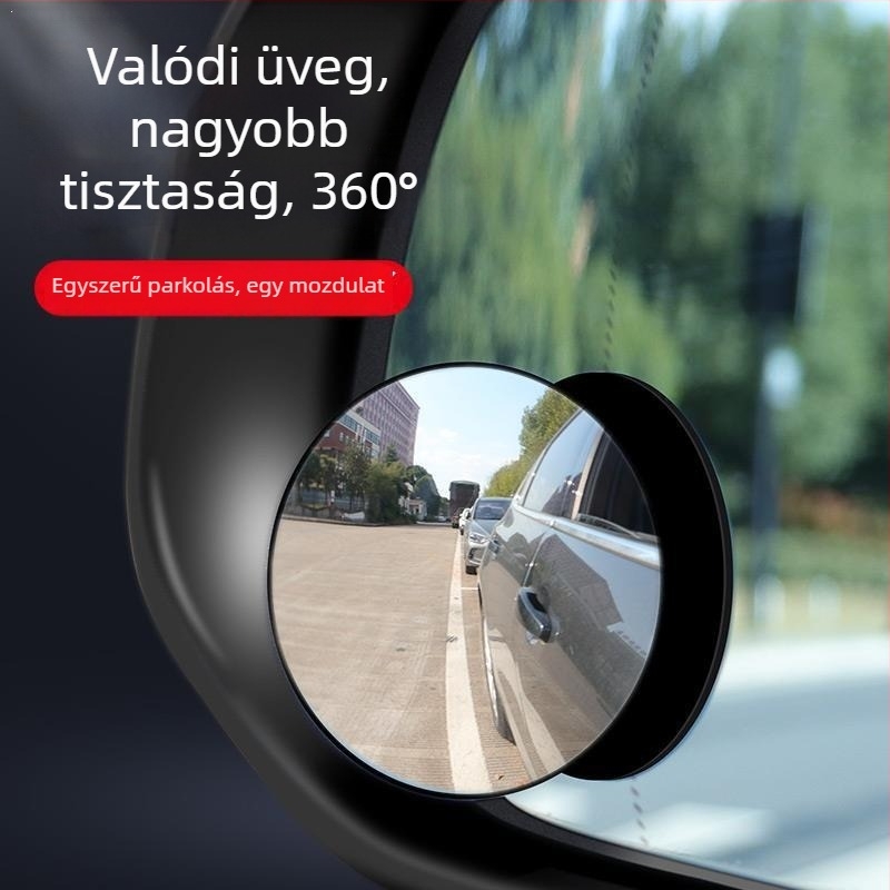 3R Keret nélküli kör alakú holttér-visszapillantó tükör hátsó nézethez