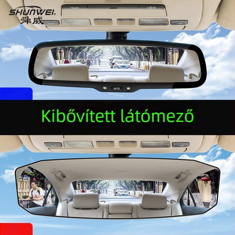 Segéd belső autó-tükör, HD széles látómező, Snap-on szerelés, Shunwei márka, súly 175 g, termékkód SD-2415