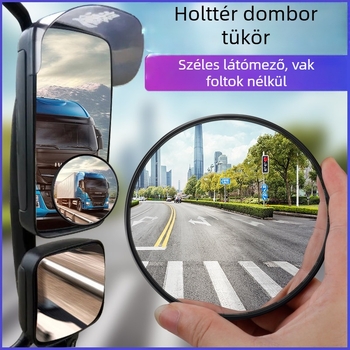 HD konvex széles látószögű holttér-visszapillantó tükör, kis kerek tükör teherautókhoz és személyautókhoz