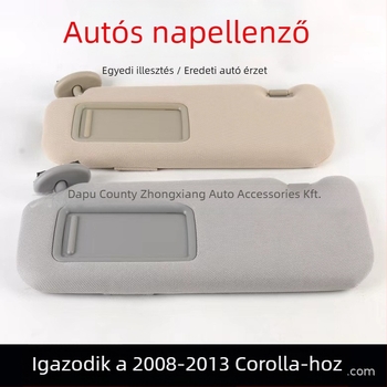 Kosmetikai tükör Corolla 07-13 napellenzőhöz, snap-on szerelés, Kentai, egyszerű dizájn, 0.35 kg