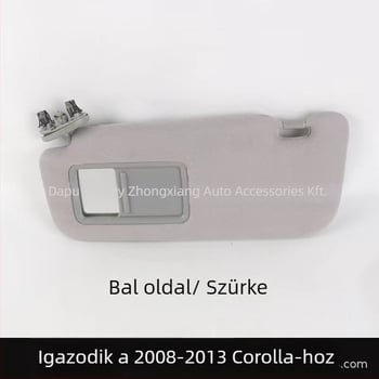 Kosmetikai tükör Corolla 07-13 napellenzőhöz, snap-on szerelés, Kentai, egyszerű dizájn, 0.35 kg