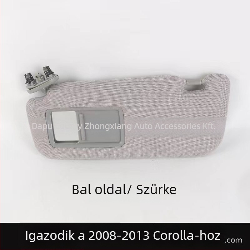 Kosmetikai tükör Corolla 07-13 napellenzőhöz, snap-on szerelés, Kentai, egyszerű dizájn, 0.35 kg