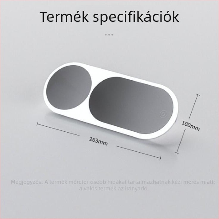 LED smink tükör autóhoz (csattintós szerelés, testreszabható kivitelezés, licencelt magáncímke, általános kompatibilitás)
