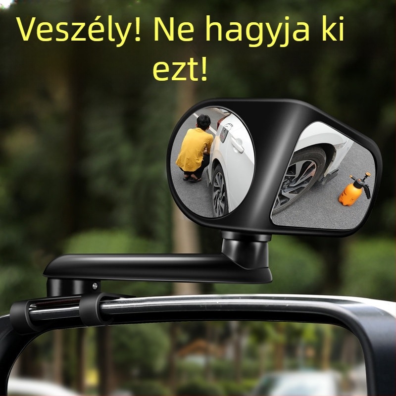 Multifunkcionális autó segédtükör 360°-os forgással, széles látómező előre és hátra