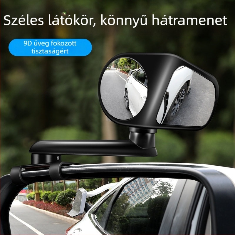 Multifunkcionális autó segédtükör 360°-os forgással, széles látómező előre és hátra