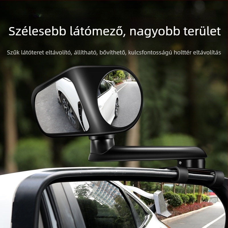 Multifunkcionális autó segédtükör 360°-os forgással, széles látómező előre és hátra