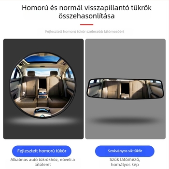 Baba megfigyelő belső autó tükör, vákuumos rögzítés, széles látómező, alkalmas autóhoz és háromkerekűhöz