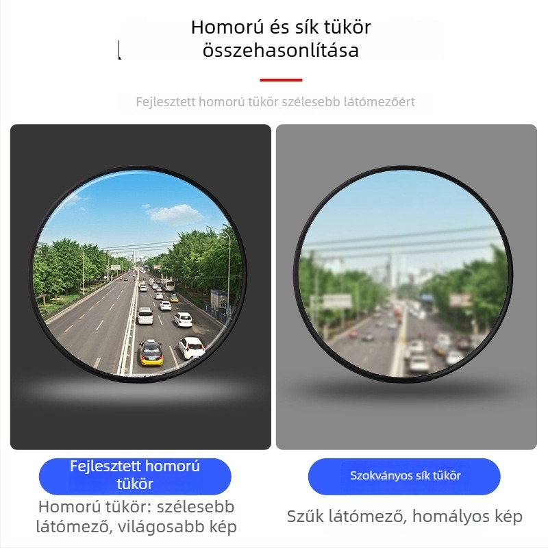 Baba megfigyelő belső autó tükör, vákuumos rögzítés, széles látómező, alkalmas autóhoz és háromkerekűhöz
