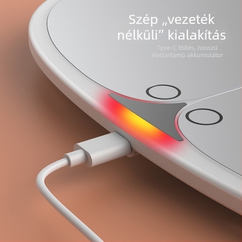 LED sminktükör autóhoz napellenzőre, érintéses LED világítással, snap-on rögzítés, tömege 325 g, márka Yeleno/yanilu