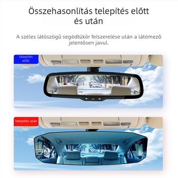 Autóba anti-reflexiós kék tükör, megnagyított belső segémtükör, tolató tükör, széles látószögű görbült tükör, babatükör