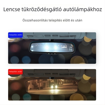 Autóba anti-reflexiós kék tükör, megnagyított belső segémtükör, tolató tükör, széles látószögű görbült tükör, babatükör