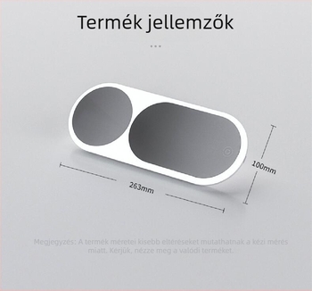 LED autósmink tükör snap-on szerelés, általános kompatibilitás, testreszabás elérhető, licencelhető privát címke