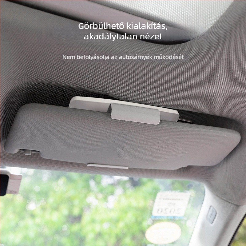 LED kozmetikai tükör autóhoz - snap-on telepítés - univerzális kompatibilitás - egyszerű stílus