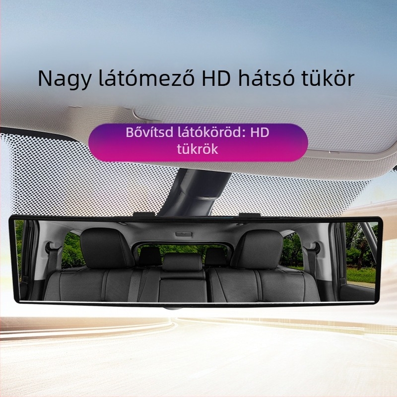 Autó belső visszapillantó tükör – HD üveg, széles látószög, márka: Huitian