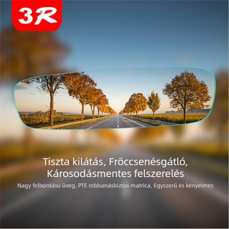 3R keret nélküli autóhátsó tükör – széles látómezővel