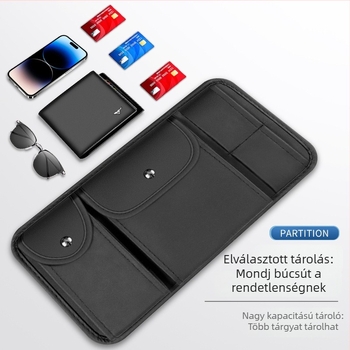 Autós napellenző tároló klip szemüveg és kártyák számára — Snap-On, általános típus • Márka Torreya tree • Tömeg 2 • Termékkód 10b