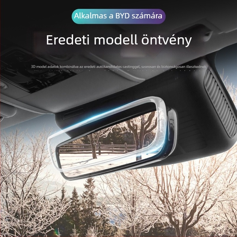 Szilikonból készült visszapillantó tükör keretvédő, univerzális BYD, snap-on rögzítés, 20 g