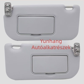 Kia Sportage 2005-2015 napellenző kozmetikai tükörrel, snap-on szerelés, logó nyomtatás, minimalist stílus