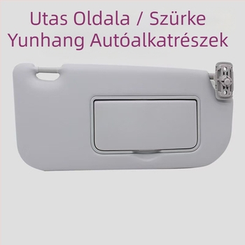 Kia Sportage 2005-2015 napellenző kozmetikai tükörrel, snap-on szerelés, logó nyomtatás, minimalist stílus