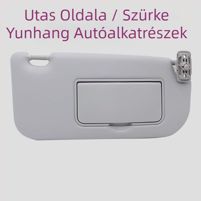 Kia Sportage 2005-2015 napellenző kozmetikai tükörrel, snap-on szerelés, logó nyomtatás, minimalist stílus