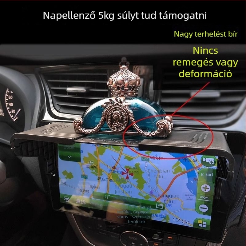 Autó napvédő árnyékoló GPS-navigációhoz — univerzális, Snap-on telepítés, nordikus stílus