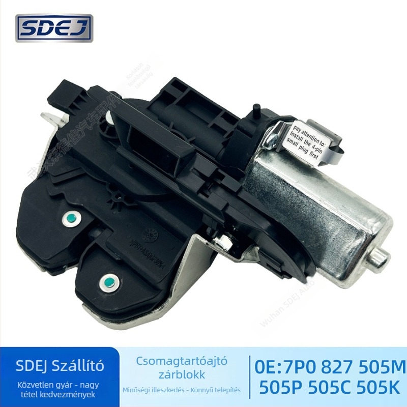 Porsche Cayenne központi zár modul – Elektromos csomagtartó zár, Solejia, Alkatrész-szám 7P0827505M/P/C/K, Tömeg 0,5 kg