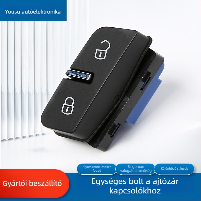 Touareg központi ajtózár vezérlő kapcsoló, modellek 7P6 962 125 A / 7P6 962 126 A, ABS