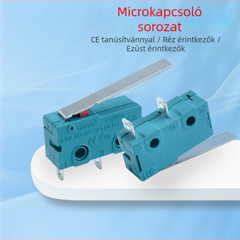 Mingbing KW4A/KW11 mikrokapcsoló - 2-pólusú, robbanásbiztos kivitel, mechanikai élettartam 1 000 000 ciklus, 12-250 V, CE tanúsítvány