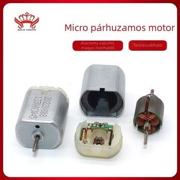 Kefés DC motor 280 központi zárhoz elektromos járművekhez - 12V, 0.8A, 12500 rpm, 0.03 Nm