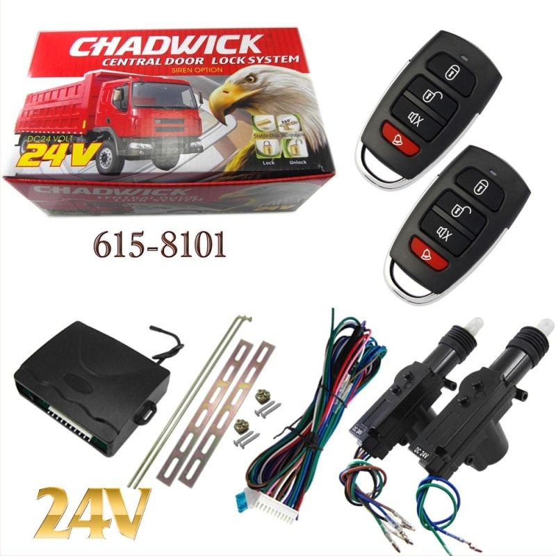 24V-os központi autózár, 2 motor, műanyag alkatrészek, univerzális kompatibilitás