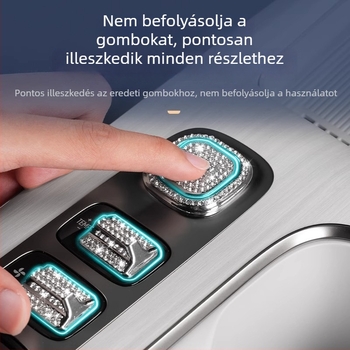 Universal ABS belső autódekorációs matricák a középső konzol gombjaihoz