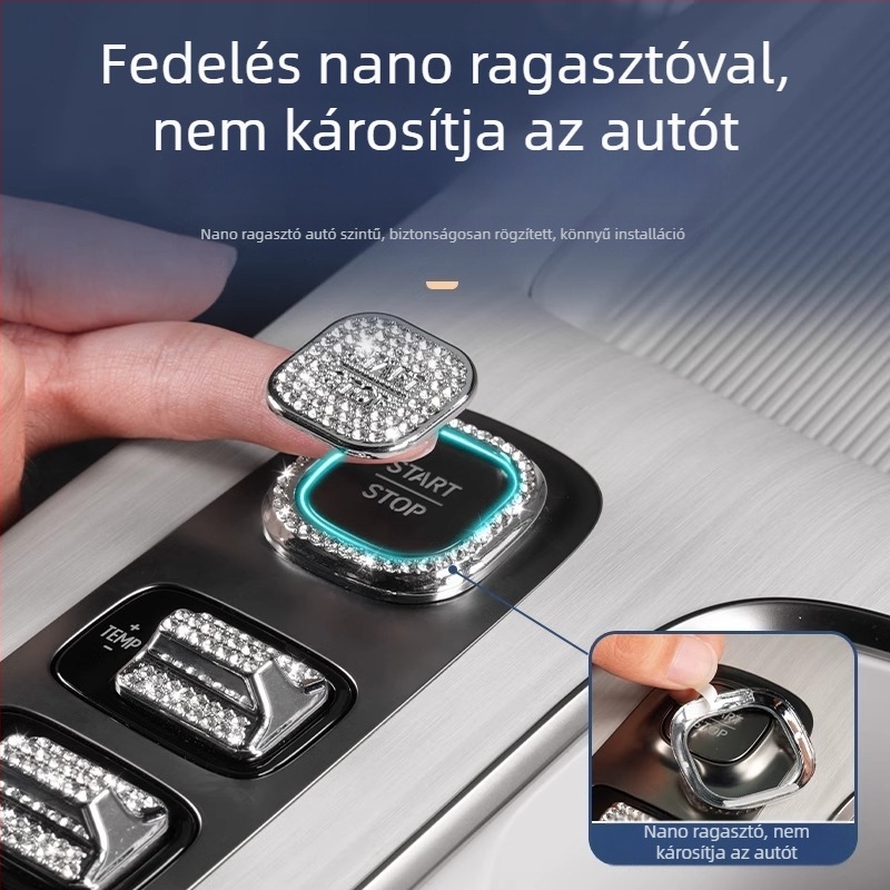 Universal ABS belső autódekorációs matricák a középső konzol gombjaihoz